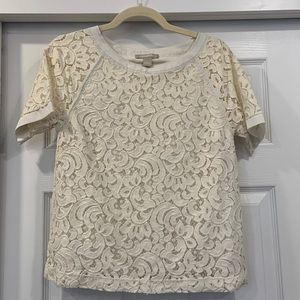 Banana Republic lace top S cream